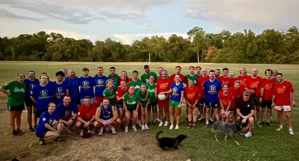 Dallas GAA Pub League players together after Week 1